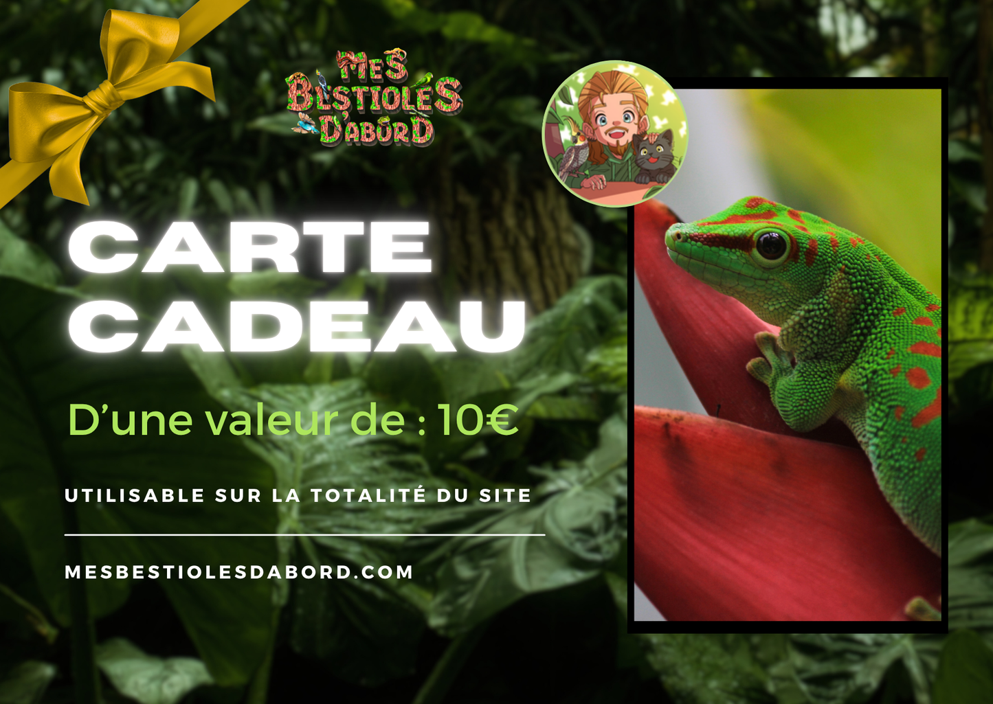 Carte Cadeau – L’idée parfaite pour les passionnés de nature & terrarium