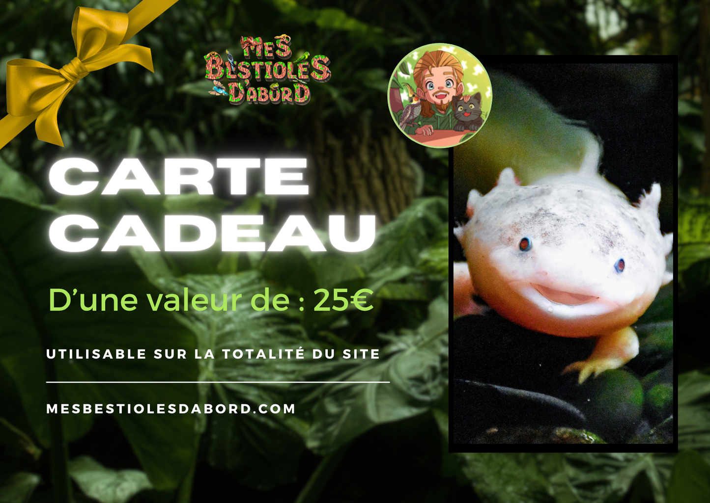 Carte Cadeau – L’idée parfaite pour les passionnés de nature & terrarium