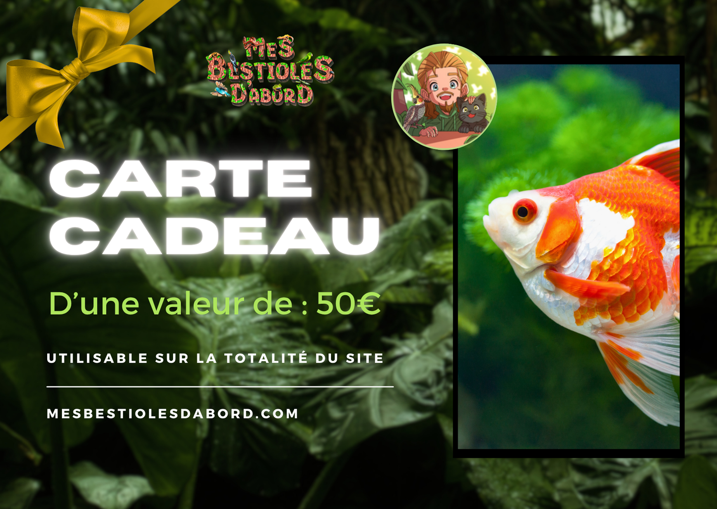 Carte Cadeau – L’idée parfaite pour les passionnés de nature & terrarium