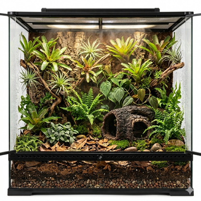 terrarium tropical Tronc creux en Résine Réaliste