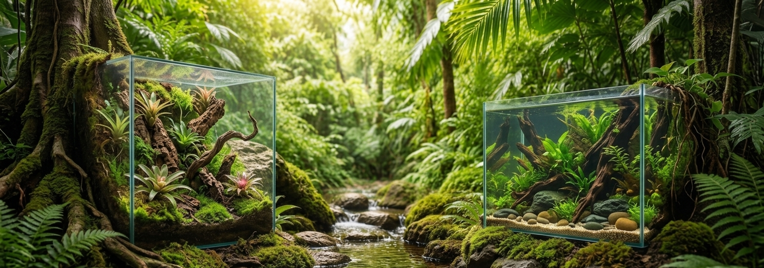 Banniere mes bestioles d'abord, aquarium et terrarium , tropicale