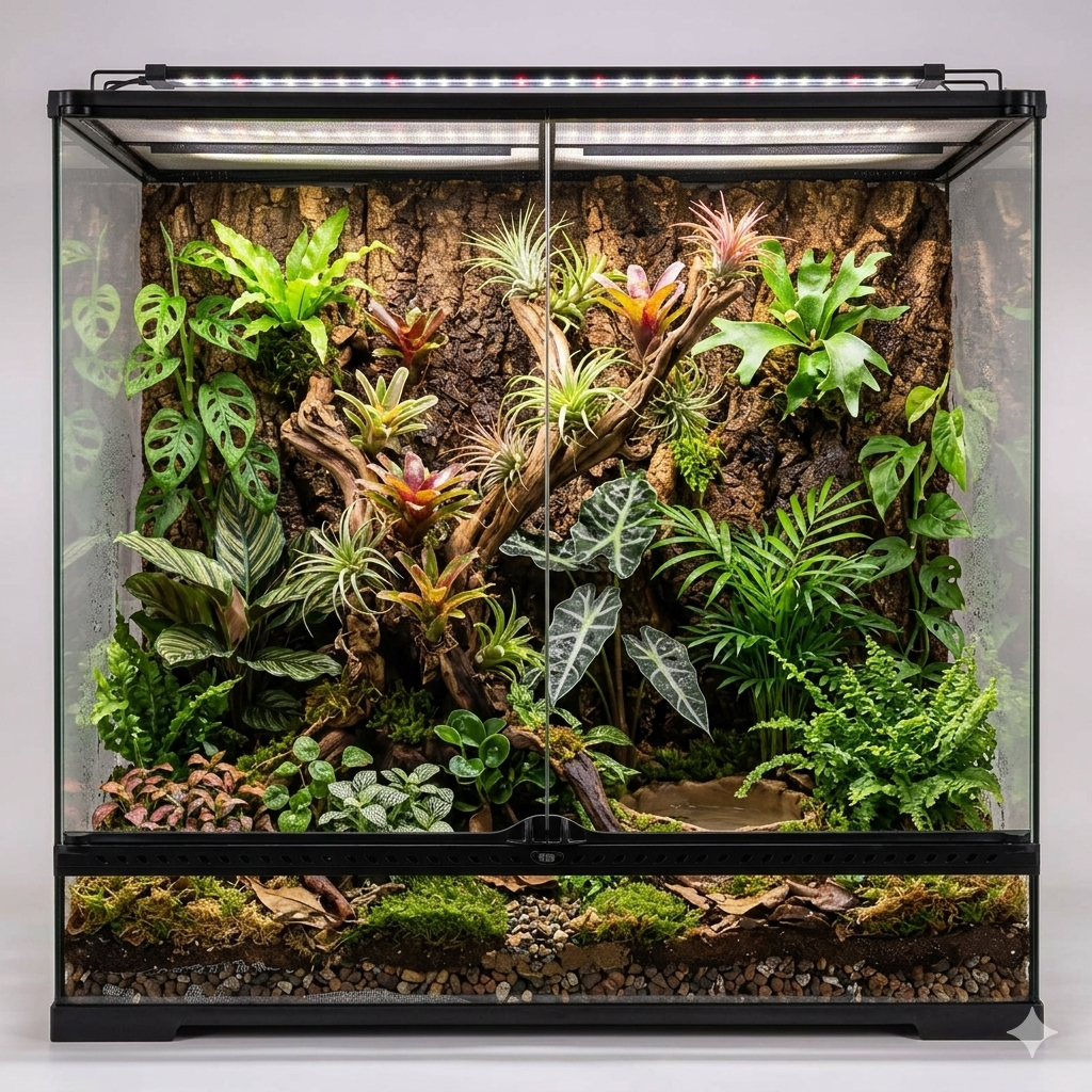 Plaque de Fond de Terrarium en Liège Naturel