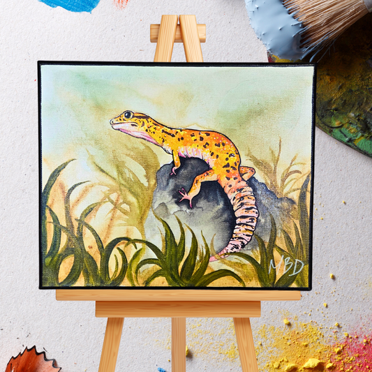 Peinture sur toile | Gecko léopard
